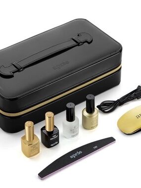 après Portable Gel Nail Kit in Black & Gold